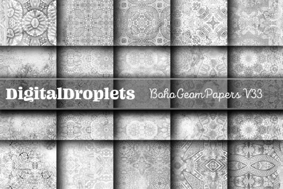 Boho Geom Papers Vol. 33: A Designer's Texture Toolkit
