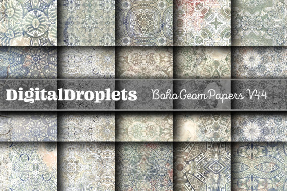 Boho Geom Papers Vol. 44: A Textured Collection for Modern Makers