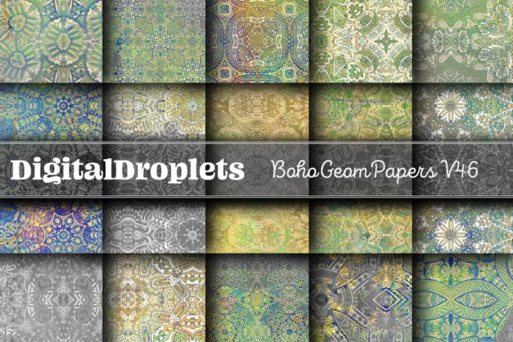 Boho Geom Papers Vol. 46: A Designer's Go-To Texture Collection