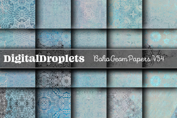 Boho Geom Papers Vol. 54: A Designer's Textured Toolkit