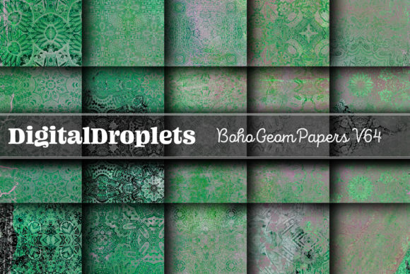 Boho Geom Papers Vol. 64: A Designer's Toolkit for Layered Texture