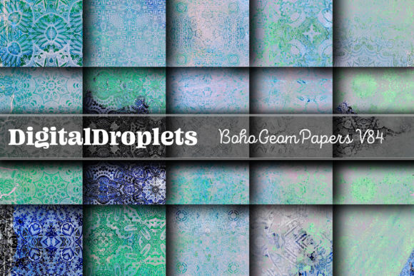 Boho Geom Papers Vol. 84: A Designer's Toolkit for Organic, Layered Design