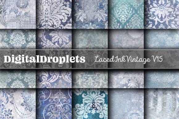 Laced Ink Vintage Vol. 15 | Collection: Textured Paper for Digital Craft