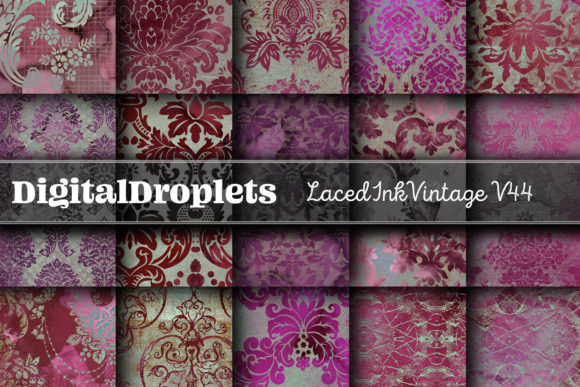 Laced Ink Vintage Vol. 44: Timeless Textures for Creative Projects