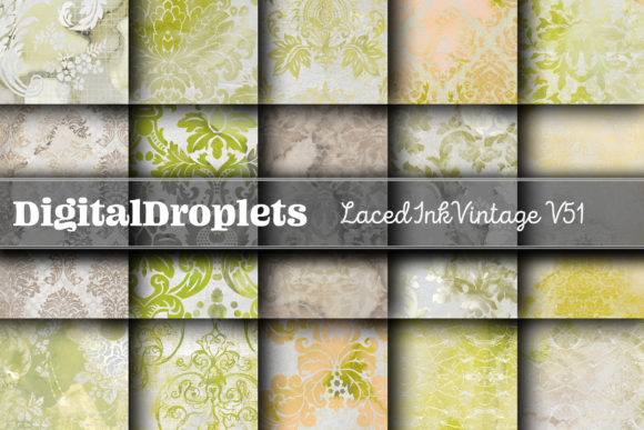 Laced Ink Vintage Vol. 51: Rich Textures for Authentic Projects