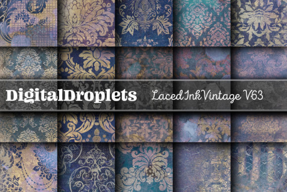 Laced Ink Vintage Vol. 63: A Textured Paper Set for Creative Projects