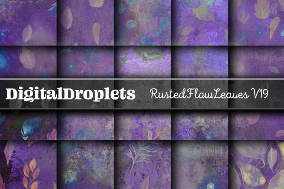 Rusted Flow Leaves Vol. 19: A Designer's Grungy Paper Collection