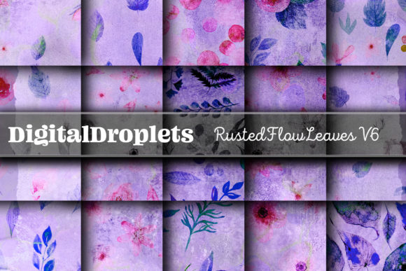 Rusted Flow Leaves Vol. 6: A Textured Paper Collection for Rustic Design