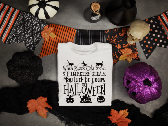 Spooky Elegance: Crafting with Black Cats Prowl & Pumpkins Gleam SVG
